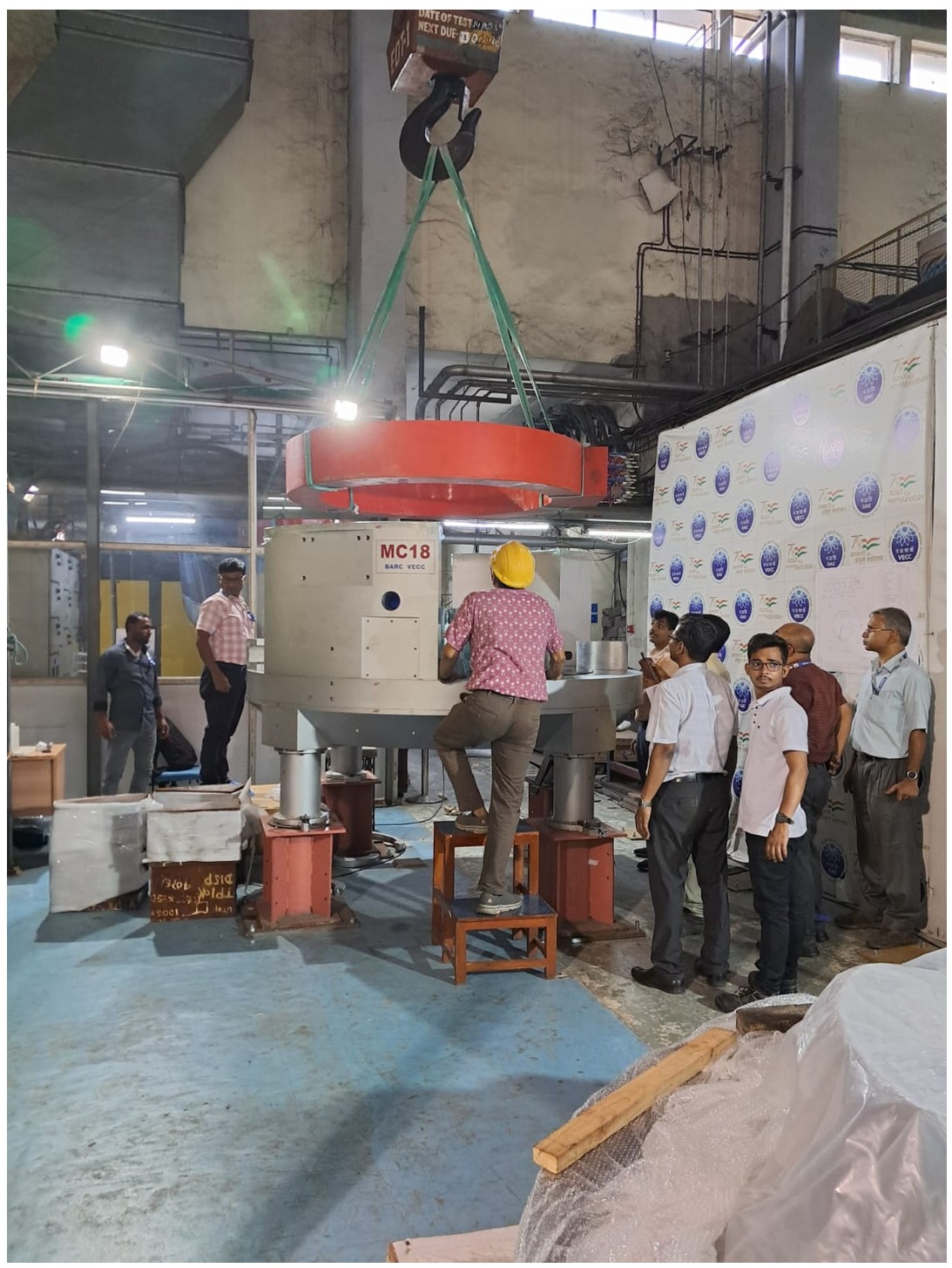 Main Magnet Iron unloading and components Assembly 